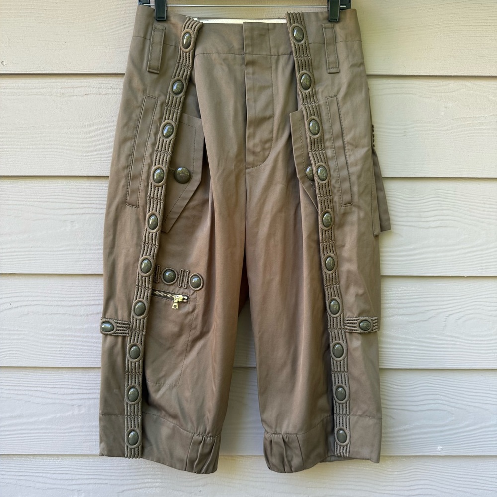 Marc Jacobs Runway Spring 2015 Cotton Bermuda Crop Pants size 8 - Picture 4 of 16